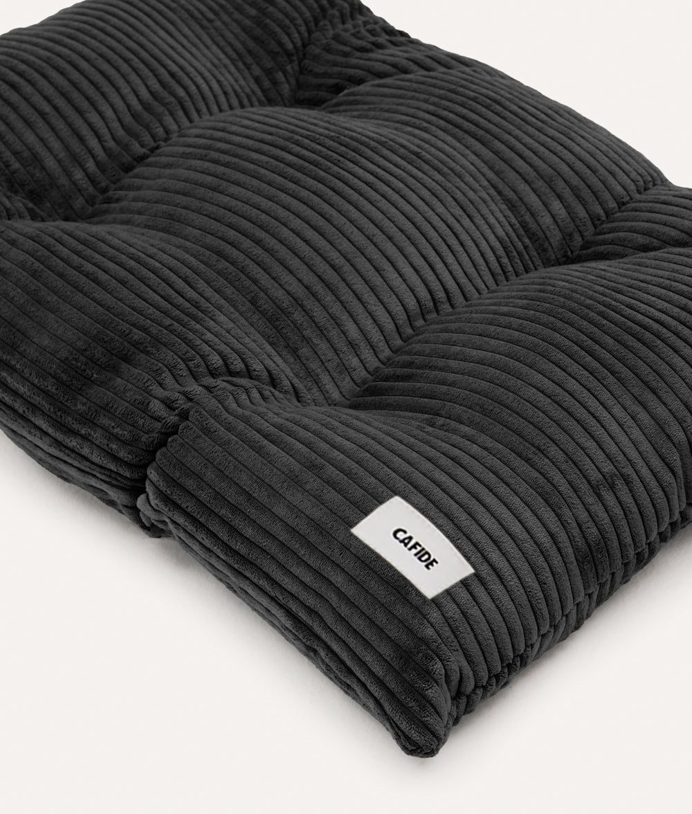 Cojín Cama Perro Pana Negro, Bela