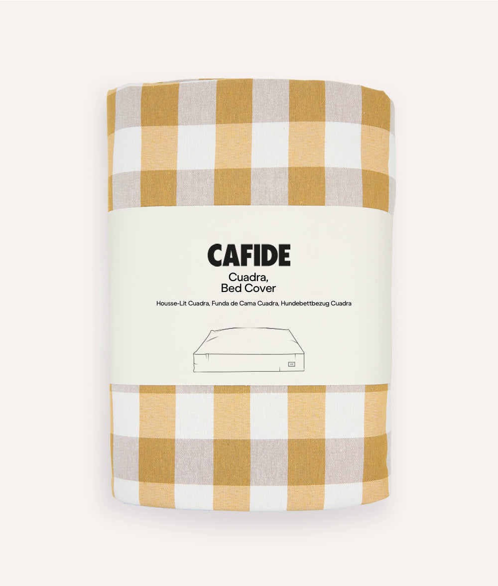 Funda de Cama Vichy Mostaza, Cuadra