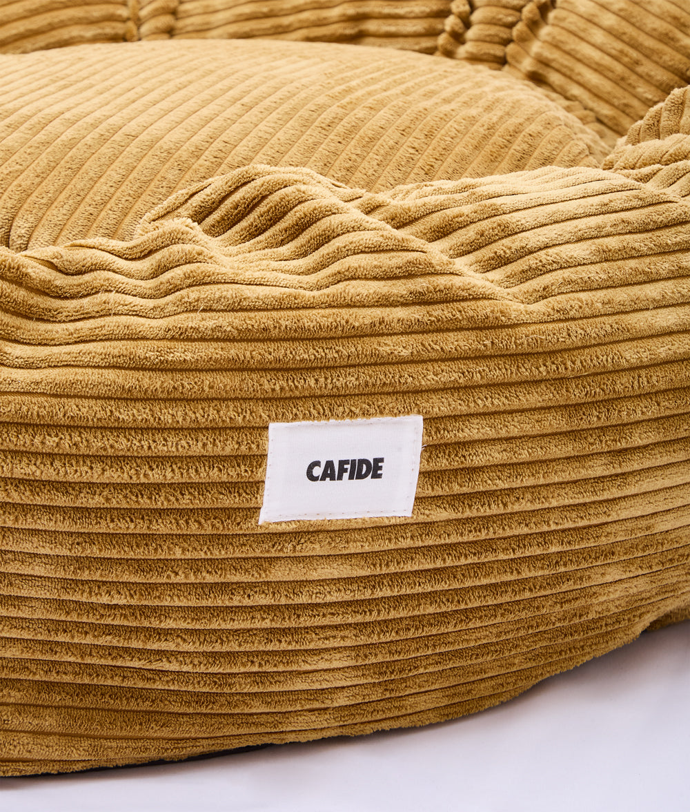 Funda de Cama Perro Pana Mostaza, Nuba