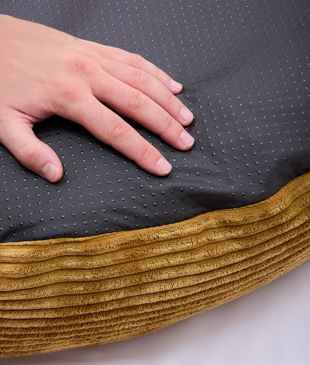 Funda de Cama Perro Pana Mostaza, Nuba